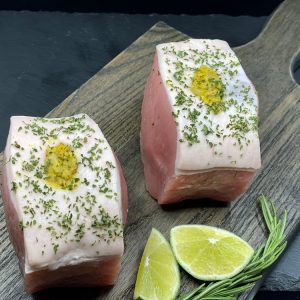 Apricot Curry Stuffed Pork Chops - Image 1