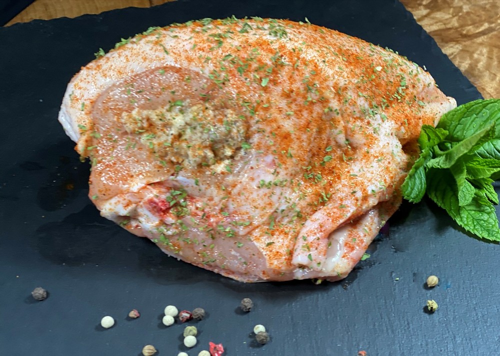 stuffed bone in chicken breast